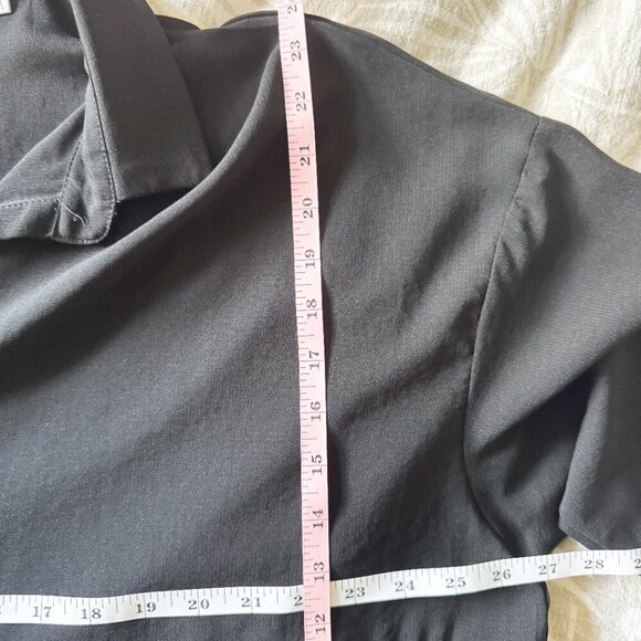 Patrizia Luca Milano Black Button Up Blouse M/L Classic EUC - Picture 7 of 7